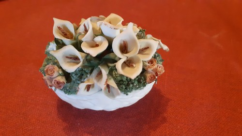 Capodimonte ceramica cestino