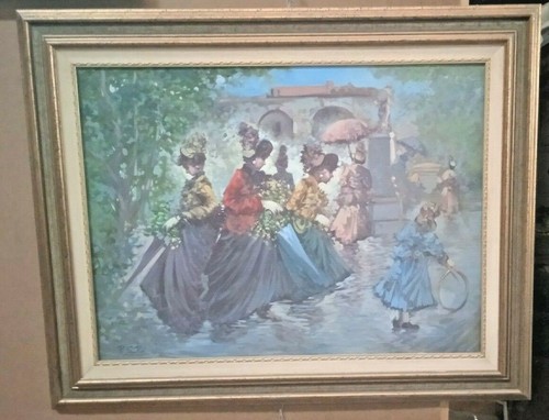 Quadro dipinto scena - quadro,