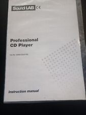 ISTRUZIONI / MANUALE ORIGINALE SOUNDLAB CD1700 LETTORE CD PA