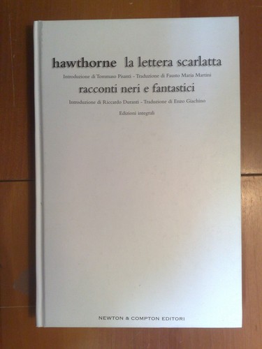 Libro romanzo hawthorne - romanzo,