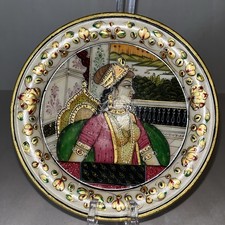 Piatto dama Mughal in marmo