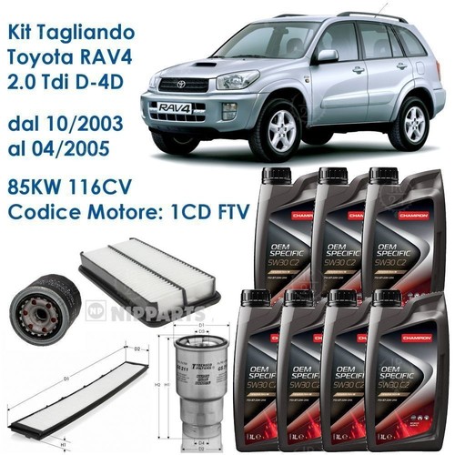 Kit tagliando per toyota - kit,