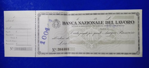 Assegno bancario banca - assegno,