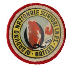 patch raduno nazionale sciatori inps ski 1955 ortisei turismo stoffa omerale
