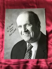 Autografo BOB NEWHART-Attore USA-Giovane Sheldon-cartolina ufficiale autografata-10x8"