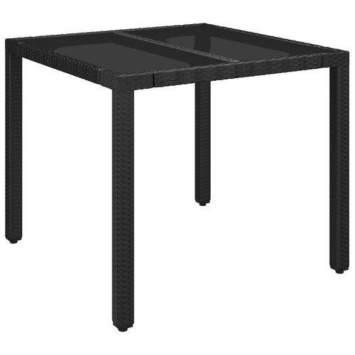 Garden table with - table, glass