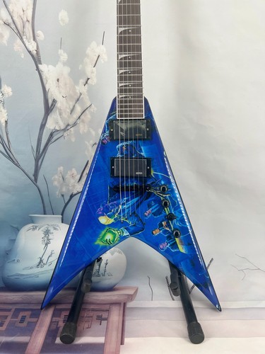Chitarra elettrica blu - chitarra,