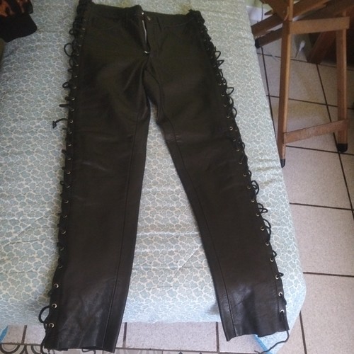 Pantaloni pelle donna - pantaloni,