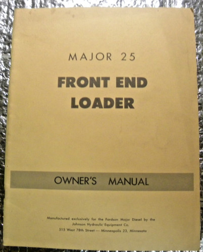 Manuale operatore fordson - manuale,