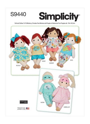 Simplicity 9440 peluche - simplicity,