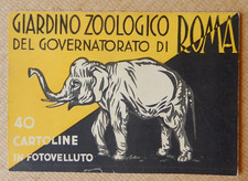 curioso frontespizio Giardino Zoologico Roma,anni '30, 15 cm