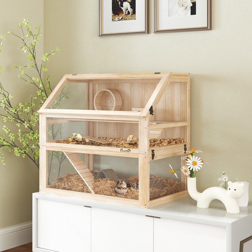 Gabbia per criceti legno - gabbia,