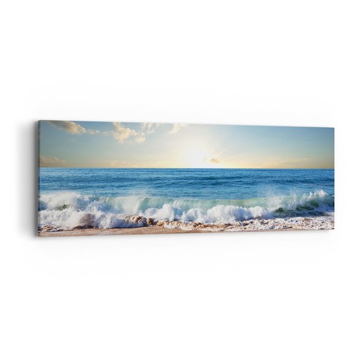 Quadro tela 90x30cm mare - su,