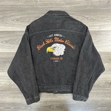 Giacca denim moto vintage