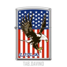 ZIPPO ACCENDINO EAGLE FLAG USA