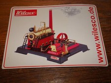 ADESIVO VINTAGE STICKER KLEBER wilesco giocattoli a vapore 