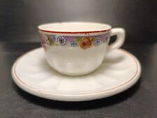 Florio Ceramica rara tazzina da caffè con piattino decoro floreale Palermo