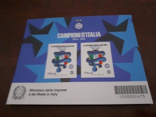 Foglio francobolli inter - foglio,