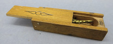 ANTICA SCATOLINA IN LEGNO PORTA PENNINI - PENNA STILOGRAFICA -