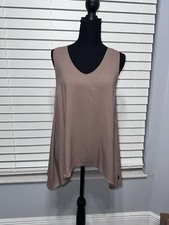 Canotta donna in seta con logo