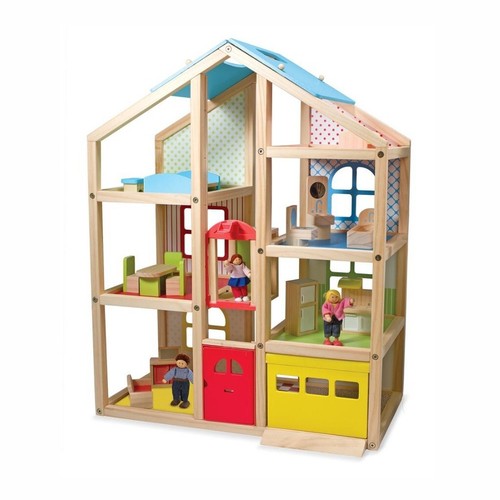 Casa delle bambole legno - casa,