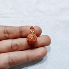 Ciondolo corallo vintage 100% corallo naturale pendente corallo pietra...