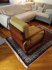 poltrona sdraio Vintage,  In Legno Art Decò 