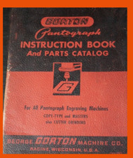 Gorton Pantografo Incisione