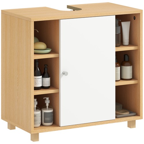 Homcom mobile sottolavabo - sottolavabo, con