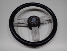 VOLANTE OBA IN PELLE CON MOZZO SIMCA DIAM.  Cm. 34  (ST)