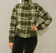 Woolrich giacca giubbino invernale lana lana termolite taglia S RARO verde quadri