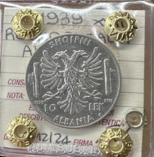 REGNO D' ITALIA ALBANIA 10 LEK 1939 XVII sigillata SPL SUBALPINA