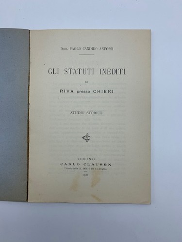 Paolo anfossi gli - anfossi,gli, statuti
