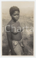 1940 ca CONGO BELGE - AFRIQUE Naked girl NU ETHNIQUE Photo 6x11 cm