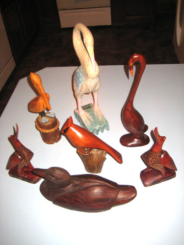 Statuine legno intagliato - statuine,