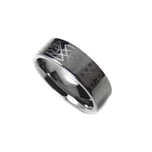 Anello uomo tungsteno inciso - anello,