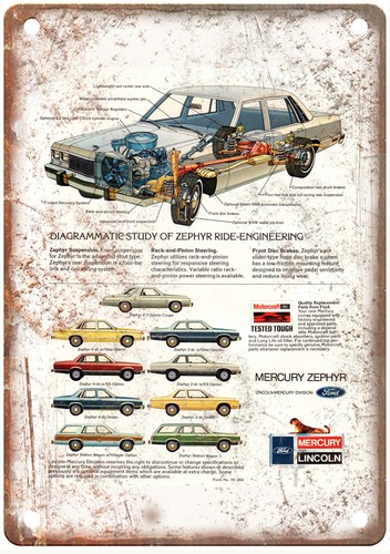 Insegna metallo ford mercury - metallo,
