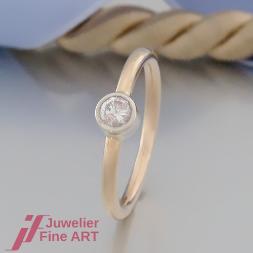Anello solitario classico - anello,