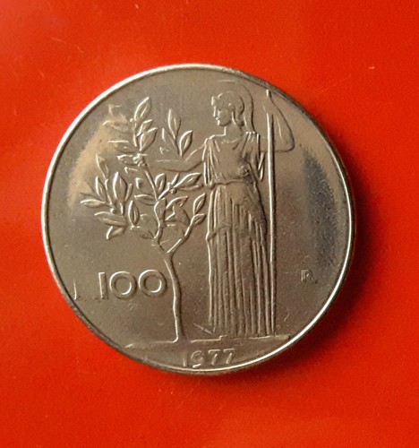 100 lire 1977 errore lettera - lire,