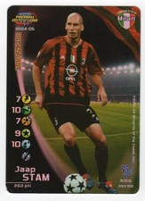 FIOOTBALL CHAMPIONS 2004 2005 - JAAP STAM - MILAN FOIL