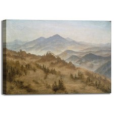 Caspar montagne Boemia design quadro stampa tela dipinto telaio arredo casa
