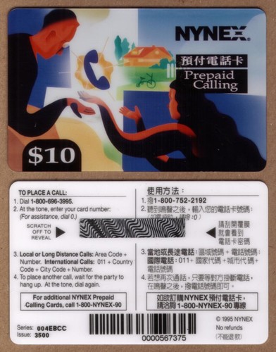 Scheda telefonica - $10.,