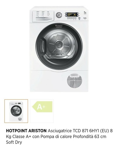 Asciugatrice hotpoint ariston - asciugatrice,
