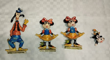 LOTTO STATUETTE VINTAGE IN PLASTICA FONTANINI PERSONAGGI WALT DISNEY ITALY