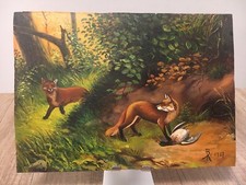 La Volpe e L’anatra- Olio Su