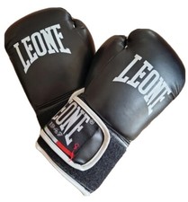 Guantoni boxe Leone Flash 6 oz  colore nero Kick Muay Thai