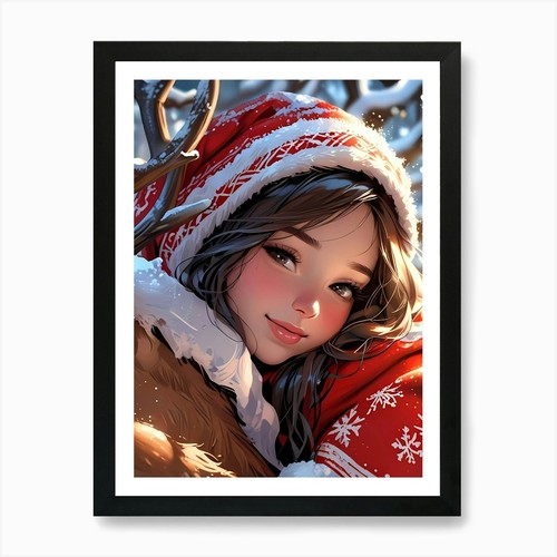 Carino anime ragazza natale - carino,