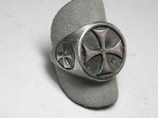 Anello templare argento - in,