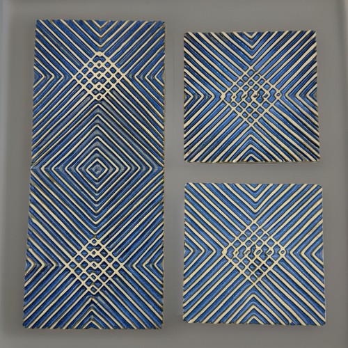 Set piastrelle blu - , vintage