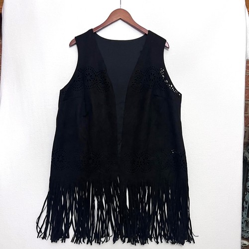 Gilet donna frange western